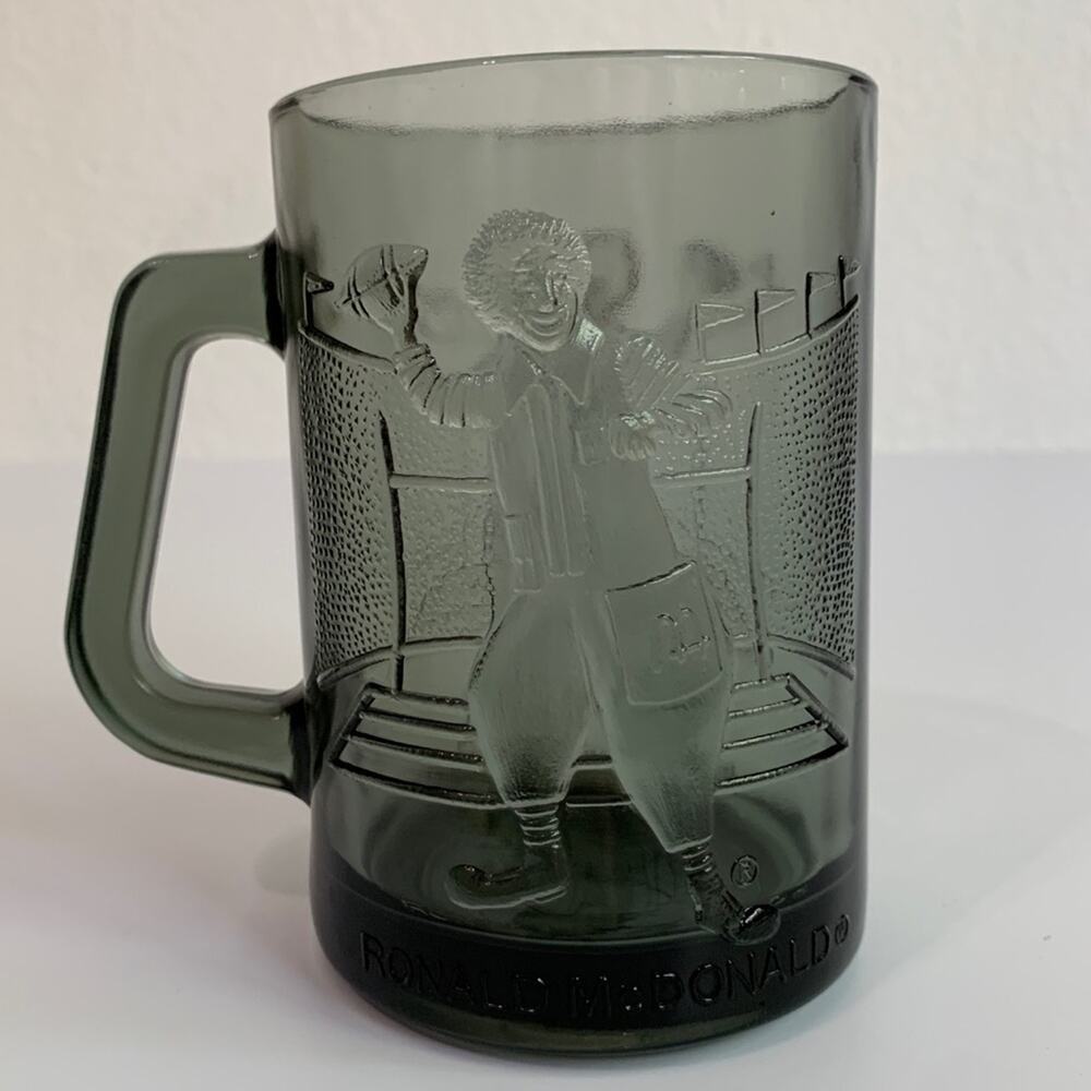 Vintage Glass McDonalds Mug Cup